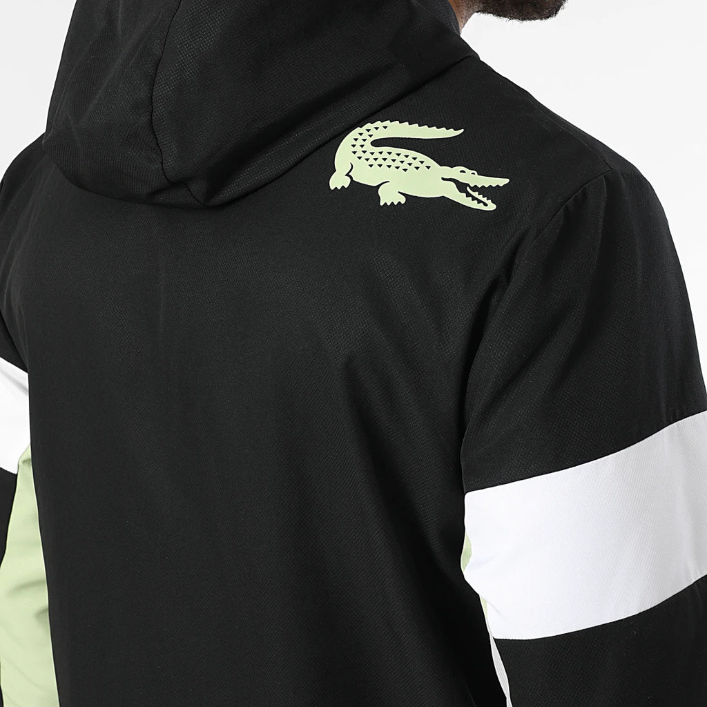 Ensemble de Survêtement Lacoste Sport Color-Block - (Noir & Menthe Givrée)